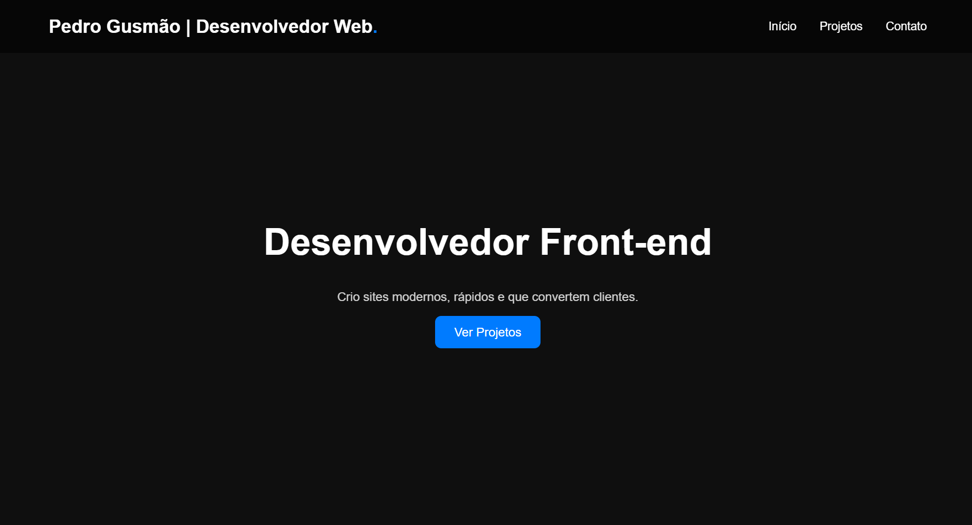 Modelo profissional de portfólio
